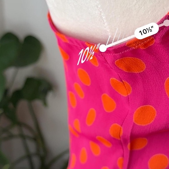 Vintage Pink Polka Dot Midi Dress - Picture 3 of 5